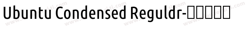 Ubuntu Condensed Reguldr字体转换